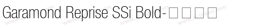 Garamond Reprise SSi Bold字体转换